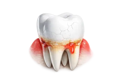 При заболеваниях десен