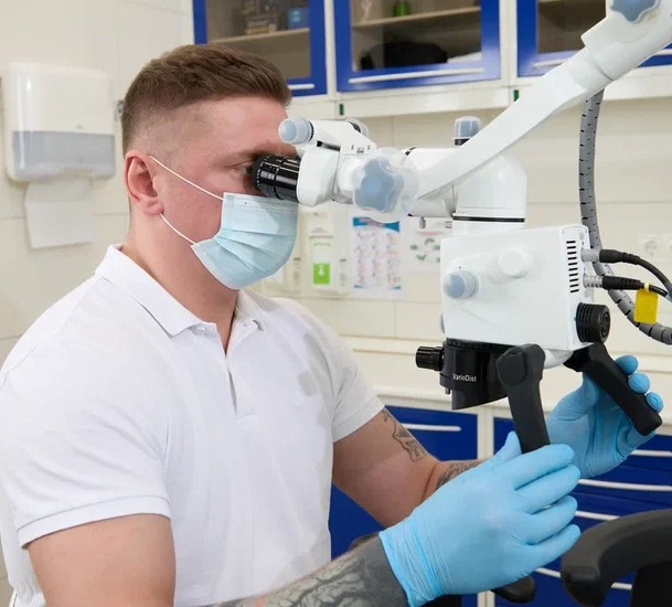 Фиксация коронки