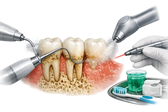 Консервативное лечение пародонтоза