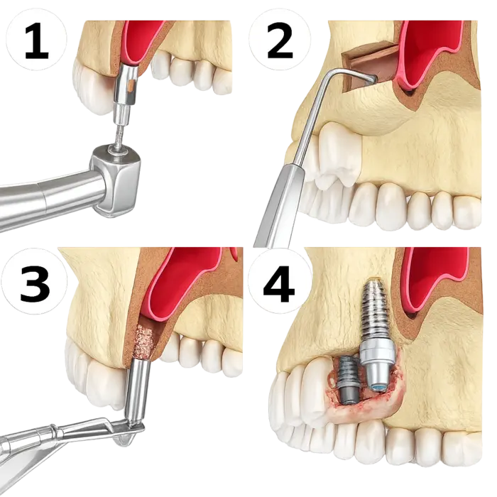 Закрытый синус-лифтинг в Москве по выгодной цене