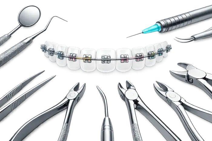 Чистка зубов с брекетами по выгодной цене